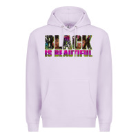 Lilac black is beautiful neon Premium Hoodie - texasbilliewilder