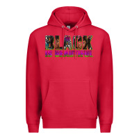 Cardinal black is beautiful neon Premium Hoodie - texasbilliewilder