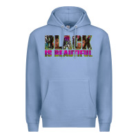 Colony Blue black is beautiful neon Premium Hoodie - texasbilliewilder