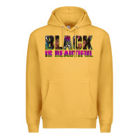 Mustard black is beautiful neon Premium Hoodie - texasbilliewilder