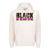 Pale Pink black is beautiful neon Premium Hoodie - texasbilliewilder