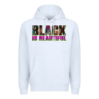 White black is beautiful neon Premium Hoodie - texasbilliewilder