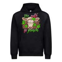 Black Too cute to pinch charolais calf Urban Hoodie - RanaPortraitStore