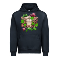 Navy Too cute to pinch charolais calf Urban Hoodie - RanaPortraitStore