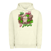Pigment Pistachio Too cute to pinch charolais calf Urban Hoodie - RanaPortraitStore