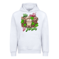 White Too cute to pinch charolais calf Urban Hoodie - RanaPortraitStore