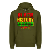 Army Green black history month period juneteenth Premium Hoodie - texasbilliewilder
