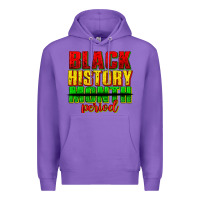 Purple black history month period juneteenth Premium Hoodie - texasbilliewilder
