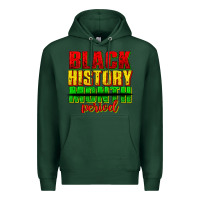Sports Green black history month period juneteenth Premium Hoodie - texasbilliewilder