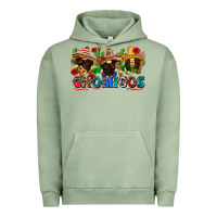 Pigment Oil Green gnomigos Urban Hoodie - Zillion Design Studio
