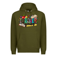 Army Green teacher squad Premium Hoodie - Zillion Design Studio