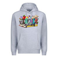 Heather Grey teacher squad Premium Hoodie - Zillion Design Studio