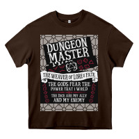 Chocolate Brown Dungeon Master, The Weaver of Lore & Fate Heavy Core Tee - Bettercallsaul