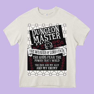 Dungeon Master, The Weaver Of Lore & Fate Heavy Core Tee Designed By Bettercallsaul