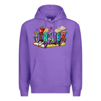 Purple teacher squad Premium Hoodie - Zillion Design Studio