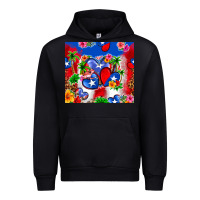 Black puerto rico hearts Urban Hoodie - Zillion Design Studio