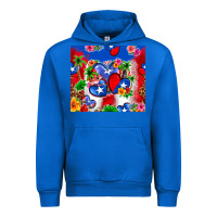 Cobalt puerto rico hearts Urban Hoodie - Zillion Design Studio