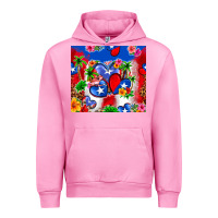 Fuchsia Pink puerto rico hearts Urban Hoodie - Zillion Design Studio