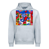 Heather Grey puerto rico hearts Urban Hoodie - Zillion Design Studio