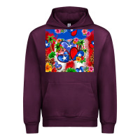 Mauve Wine puerto rico hearts Urban Hoodie - Zillion Design Studio