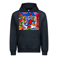 Navy puerto rico hearts Urban Hoodie - Zillion Design Studio