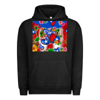 Pigment Black puerto rico hearts Urban Hoodie - Zillion Design Studio