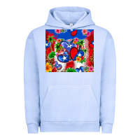 Pigment Grape Ice puerto rico hearts Urban Hoodie - Zillion Design Studio