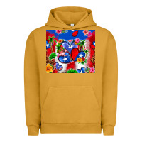 Pigment Peanut Butter puerto rico hearts Urban Hoodie - Zillion Design Studio