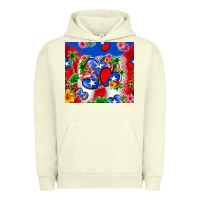 Pigment Pistachio puerto rico hearts Urban Hoodie - Zillion Design Studio