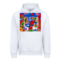 White puerto rico hearts Urban Hoodie - Zillion Design Studio