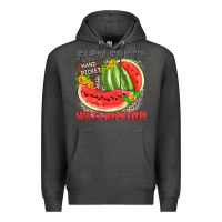 Charcoal Heather farm fresh watermelon Premium Hoodie - Zillion Design Studio