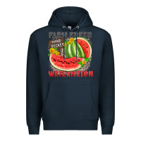 Navy farm fresh watermelon Premium Hoodie - Zillion Design Studio
