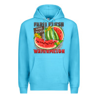 Ocean Blue farm fresh watermelon Premium Hoodie - Zillion Design Studio