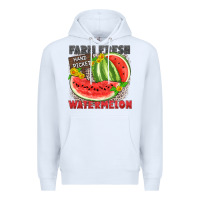White farm fresh watermelon Premium Hoodie - Zillion Design Studio