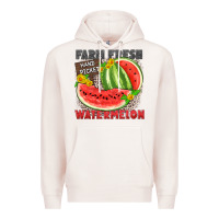 Pale Pink farm fresh watermelon Premium Hoodie - Zillion Design Studio