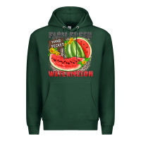 Sports Green farm fresh watermelon Premium Hoodie - Zillion Design Studio