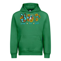 Emerald peace love faith Urban Hoodie - texasbilliewilder