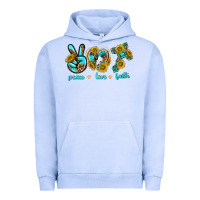 Pigment Grape Ice peace love faith Urban Hoodie - texasbilliewilder