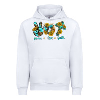White peace love faith Urban Hoodie - texasbilliewilder