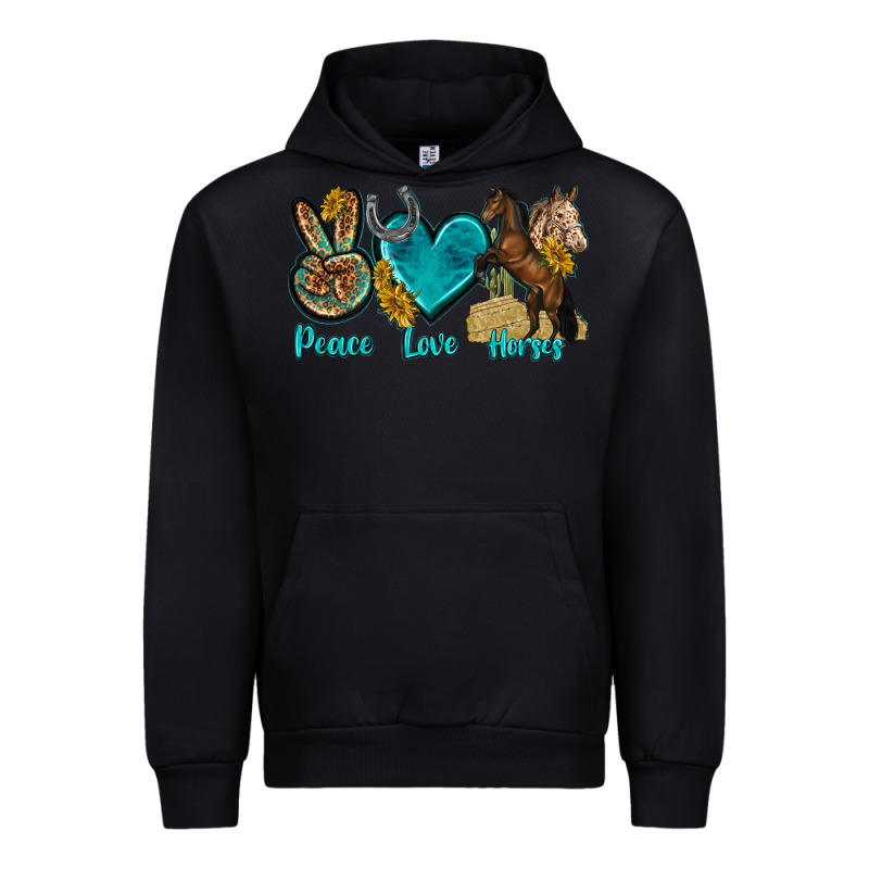 Peace Love Horses Tbw Urban Hoodie by texasbilliewilder | Teevron