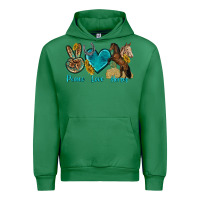 Emerald peace love horses tbw Urban Hoodie - texasbilliewilder