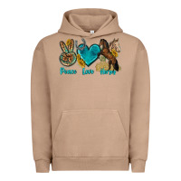 Pigment Burro peace love horses tbw Urban Hoodie - texasbilliewilder