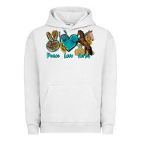 Pigment Lunar Rock peace love horses tbw Urban Hoodie - texasbilliewilder
