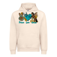 Sandshell peace love horses tbw Urban Hoodie - texasbilliewilder