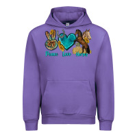 Tulip peace love horses tbw Urban Hoodie - texasbilliewilder