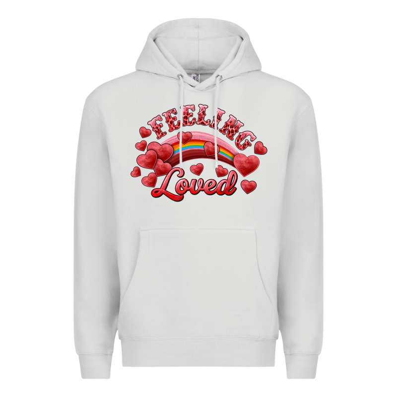 Feeling Loved Valentine's Day Premium Hoodie by RanaPortraitStore | Teevron