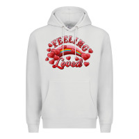 Dove Grey Feeling Loved Valentine's Day Premium Hoodie - RanaPortraitStore