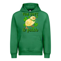 Emerald Too Cute To Pinch Chick Urban Hoodie - RanaPortraitStore
