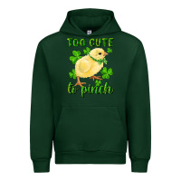 Forest Green Too Cute To Pinch Chick Urban Hoodie - RanaPortraitStore