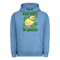 Pigment Pebble Blue Too Cute To Pinch Chick Urban Hoodie - RanaPortraitStore